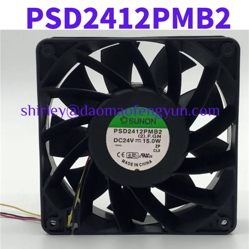 

Brand New PSD2412PMB2 24V 15W 12038 12CM large air volume inverter Computer fan 2-wire 3-wire