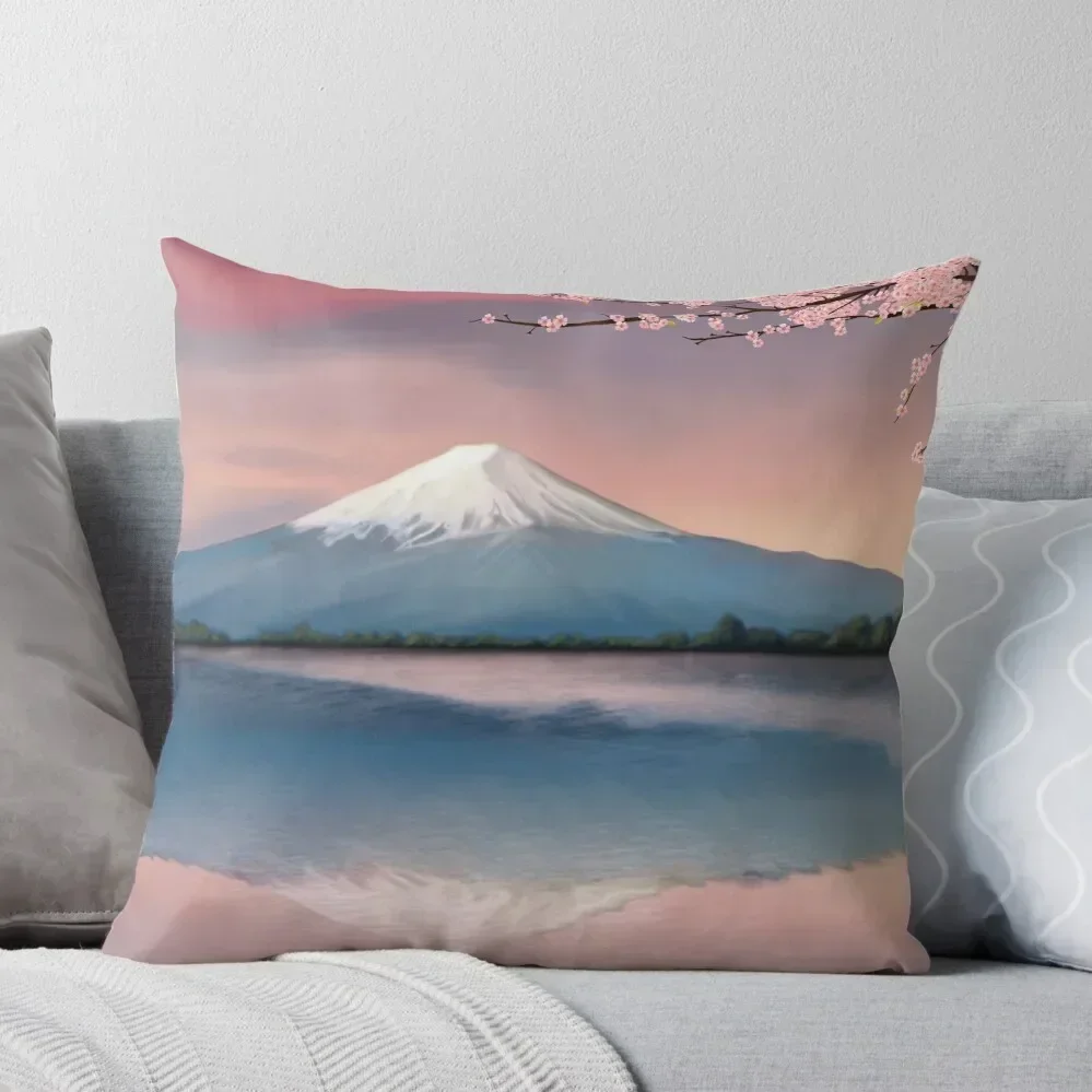 mt fuji с вишней декоративная подушка роскошные чехлы для подушек диванов гостиной