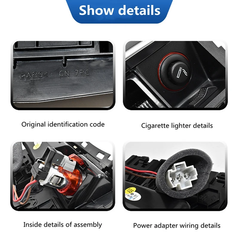 

For- A4 B8 A5 Q5 2009-2015 Front Console Ashtray Assembly 8K0857951 C8KD857951