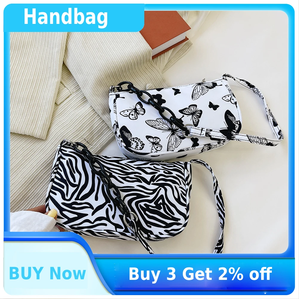 Повседневная однотонная сумка-кошелек нейлоновая дамская сумочка в стиле ретро