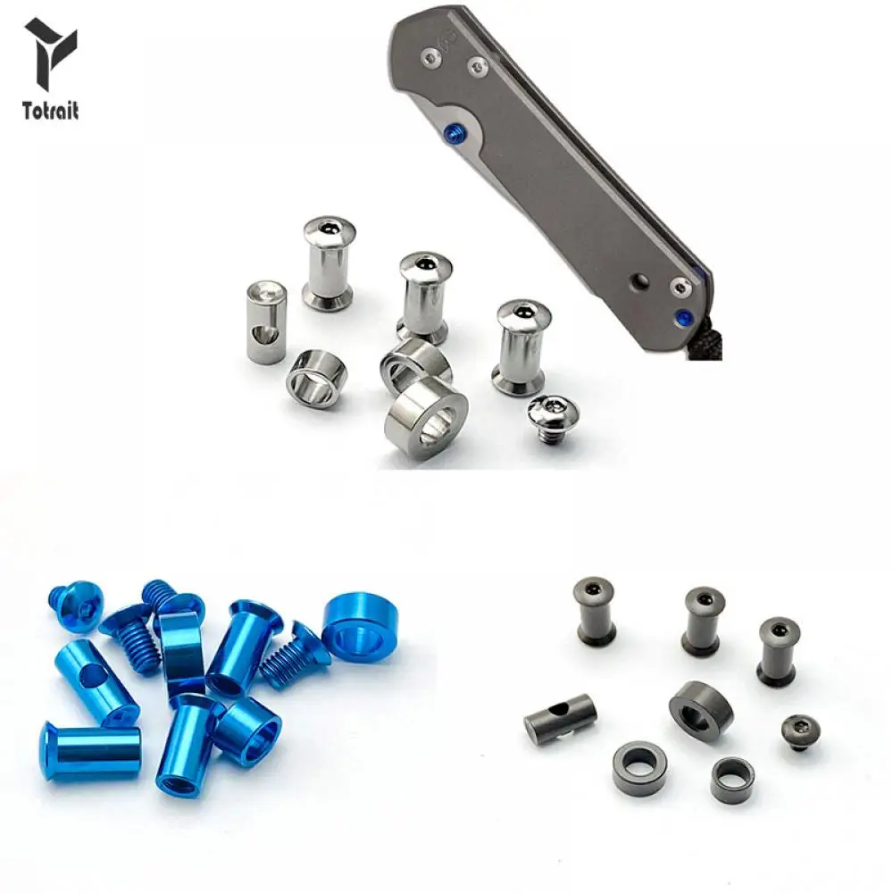 

Totrait Tactical New High Quality Titanium Alloy Knife Handle Screws Optional Knife Accessories