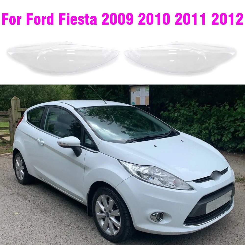Front Headlamps shade Transparent Lampshades Lamp Shell Masks Headlight Lens Cover  For Ford Fiesta 2009 2010 2011 2012