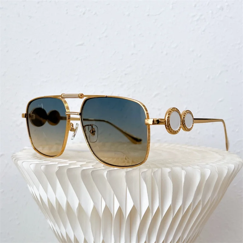 

Fashion Classic 5688 Sunglasses For Men Metal Square Frame UV400 Unisex Vintage Style Attitude Sunglasses Protection With Box