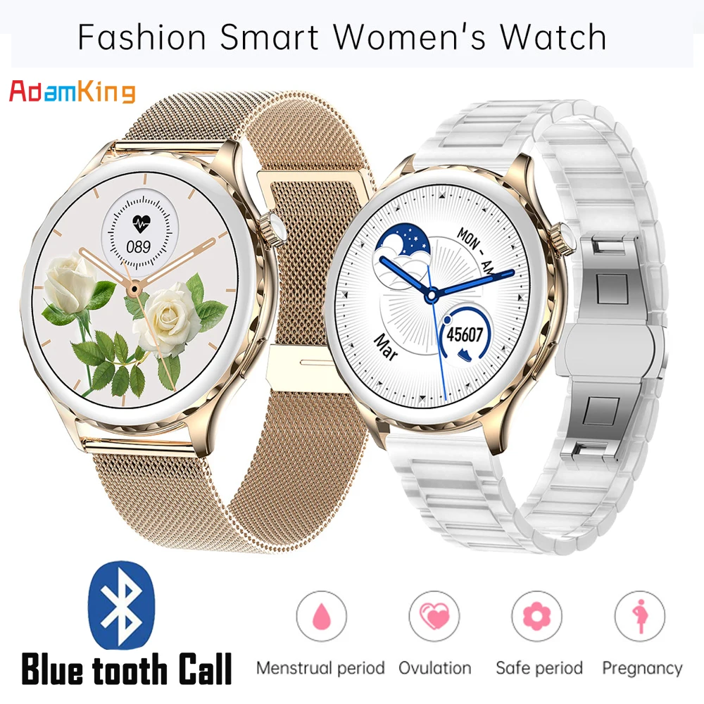 

New 1.32" Smart Watch Women Blue Tooth Call Smartwatch 2023 Original Lady Watches Sports Fitness Heart Rate Waterproof Bracelet