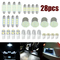 28x car interior led light bulbs kit for map dome license plate lamp accessories