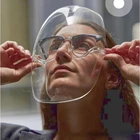 Прозрачная Полнолицевая защитная маска для домашних животных, пластиковый защитный экран для езды на велосипеде, пыленепроницаемый противотуманный респиратор для защиты от брызг