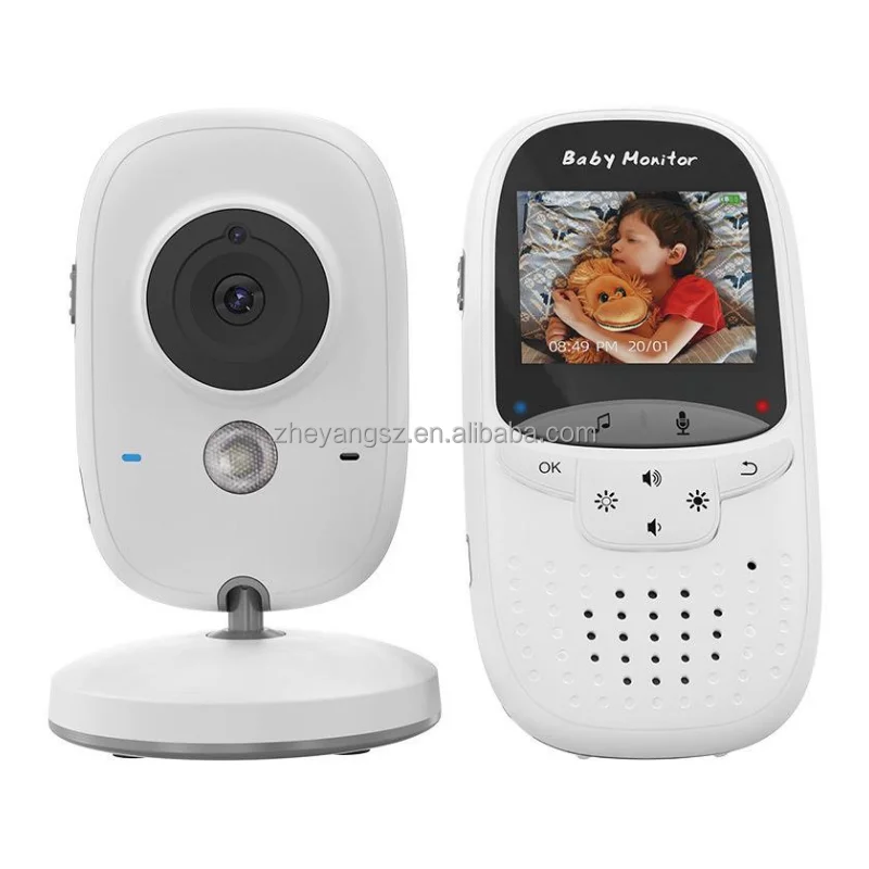 

Wireless 2.4GHz night vision 65 degree 2.0 inch temperature monitoring two way audio built-in lullaby baby camera monitor