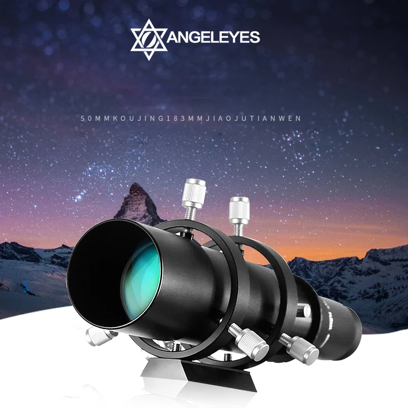 

Angeleyes 50mm 60mm Compact Deluxe Fully Coated Finder & Guidescope Kit with Bracket Astronomical telescope accessories 50183