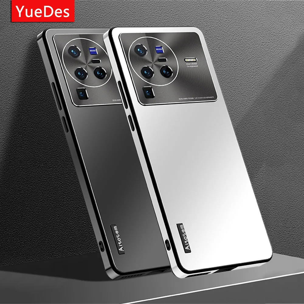 

Luxury High quality Matte Aurora Phone Case For VIVO X80 Pro vivo x 80pro Metal Lens protection Shockproof Hard Bumper Covers