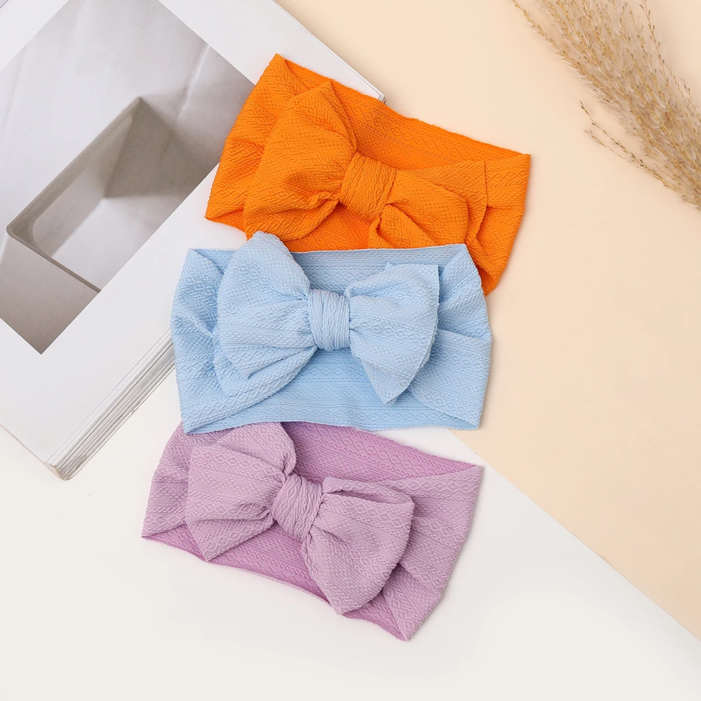 

Broadside Baby Accessories Bow Headband For Children Kids Knit Elastic Hair Bands For Girls Turban Baby Bows Infant Headwrap