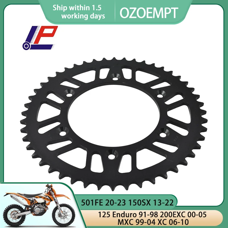 Задняя звездочка для мотоцикла OZOEMPT 520-48T, подходит для 501FE 20-23 125 Enduro 91-98 150SX 13-22 200EXC 00-05 MXC 99-04 XC 06-10