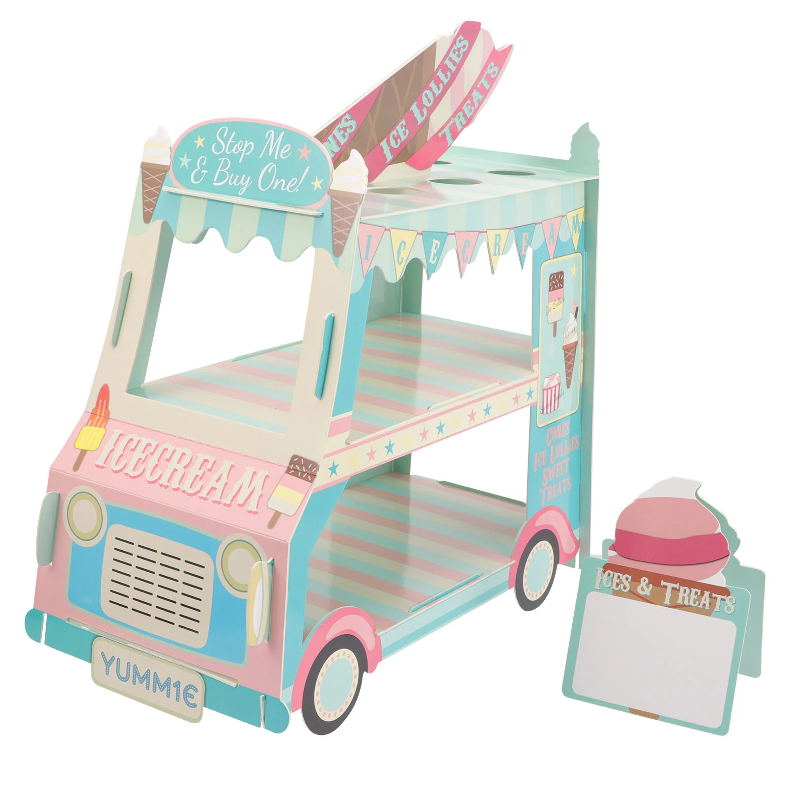 

Stand Cupcake Dessert Ice Cream Cart Party Stands Cake Truck Holder Display Decorations Candyland Tray Car Serving Bridal Shower