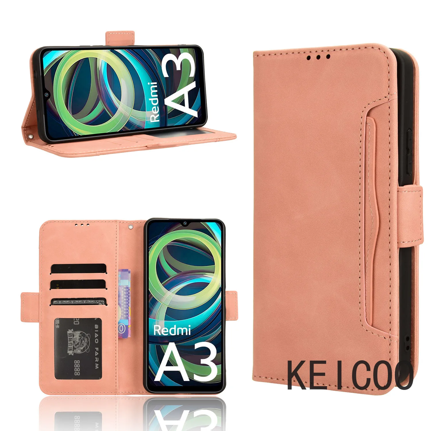 Амортизирующий чехол для Xiaomi Redmi A3 7 CC9e 9 SE чехол-кошелек с зажимом защита от