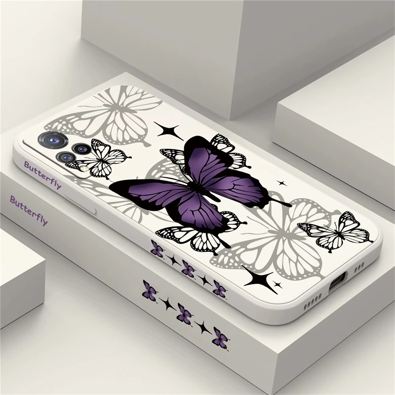 Чехол для телефона с рисунком бабочек и звезд Vivo S1 S17 Pro IQOO NEO U5X S15 S12 S16E Z1I Z5 Z3X