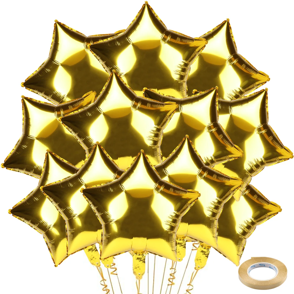 

Фольгированный шар-пентаграмма MANLENI 18 дюймов розовый-золотой