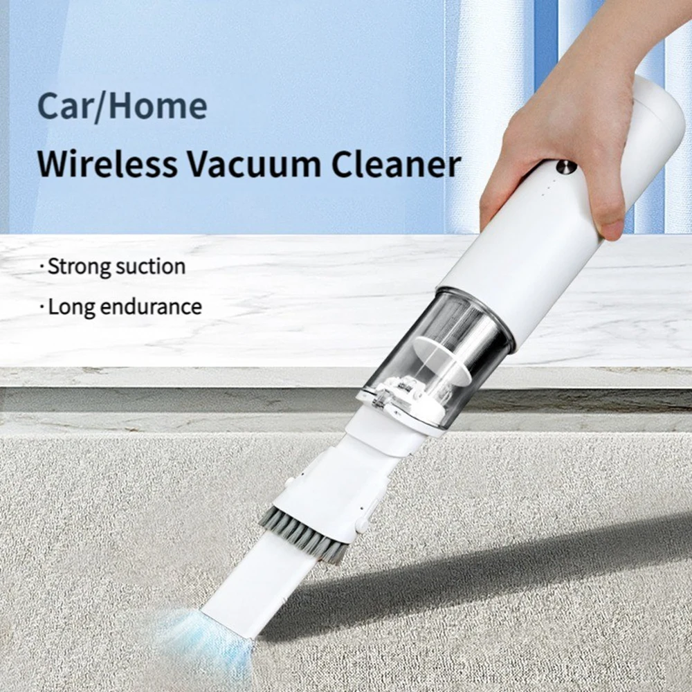 Wireless Car Vacuum Cleaner 2 In 1 Air Blower Duster Handheld Home Auto Dual Use Appliance Mini Vacuum Cleaner Dust Blowing