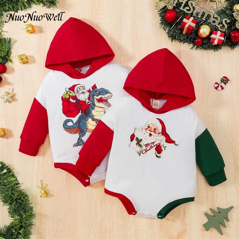 

Infant Newborn My First Christmas Rompers Baby Boys Girls Bodysuit Born Crawling Long Sleeve Jumpsuits Festival Party Gifts