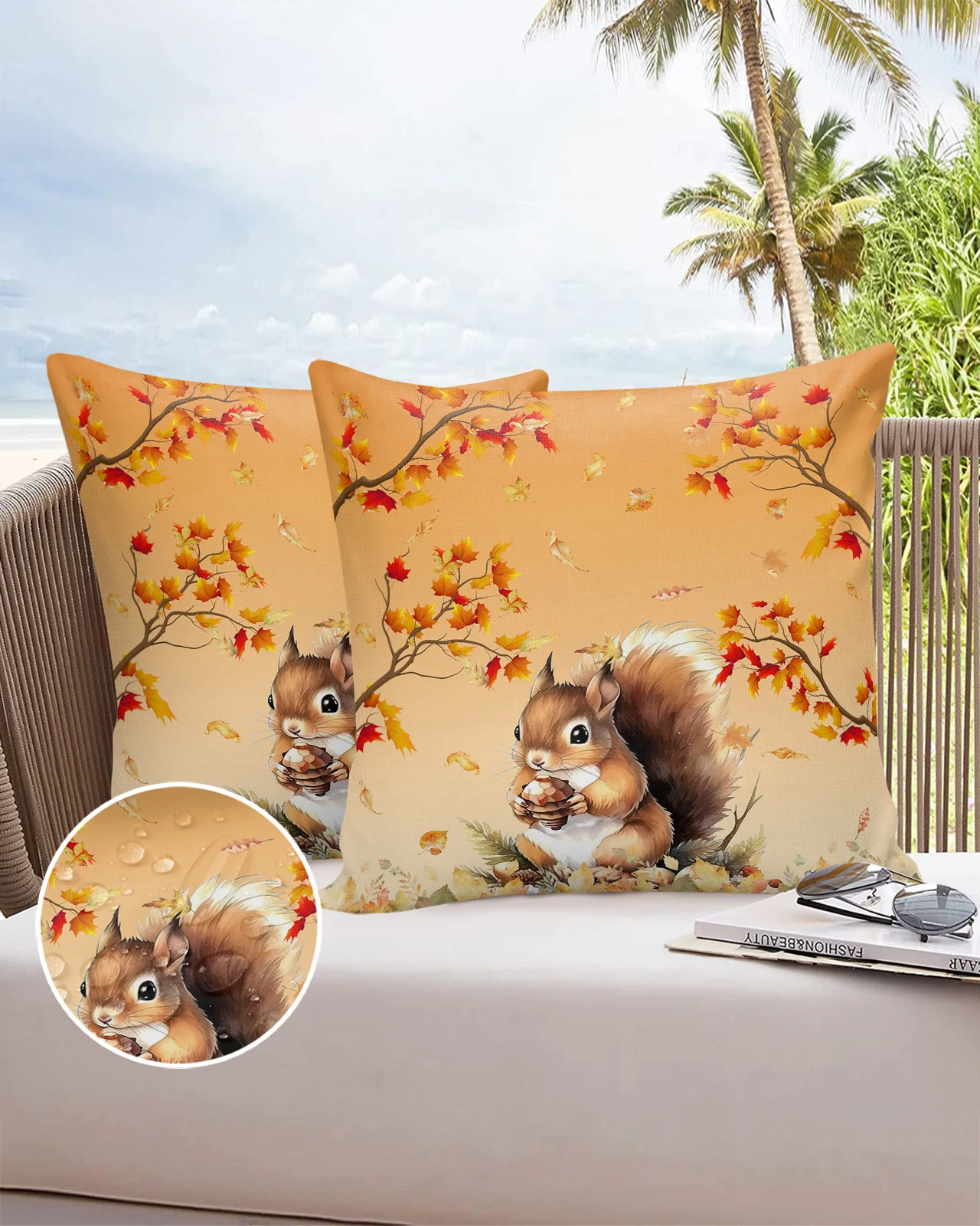 

2/4 шт., декоративные водонепроницаемые чехлы для диванных подушек