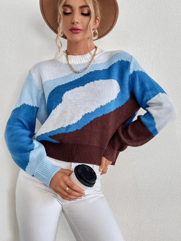 

Autumn Winter Women Sweater Knitted Women's Sweater Ladies Jumper Female Pullovers Casual Tops Sweater Women Fashion Sweater