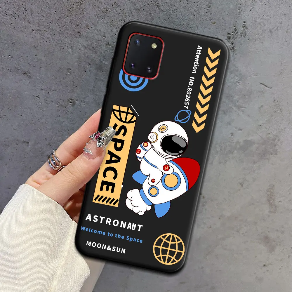 Чехол для Samsung Note 10 Lite (SM-N770F) мягкий силиконовый чехол из ТПУ с рисунком астронавта