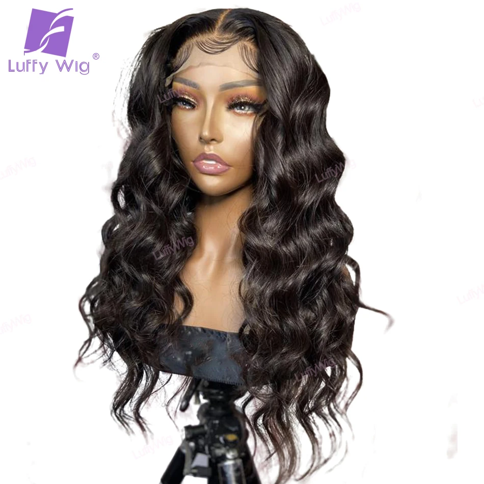 

5x5 PU Silk Base Wig Brazilian Remy Lace Closure Human Hair Wigs Loose Wave Emulation Scalp Top Wig Pre Plucked Hairline Luffy