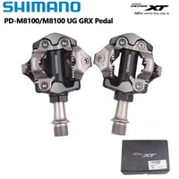 Shimano GRX PD-M8100 UG Педаль с самоблокировкой Deore XT PD-M8100 PD-M8120 Педаль Race SPD Гравийная велосипедная педаль MTB Оригинальный Shimano