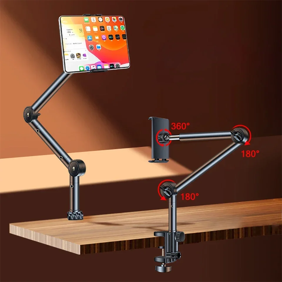 

Adjustable Tablet Holder Stand Long Arm Bracket Support for iPad 4 to 12.9 inch Tablet Smartphone Bed Desktop Lazy Holder