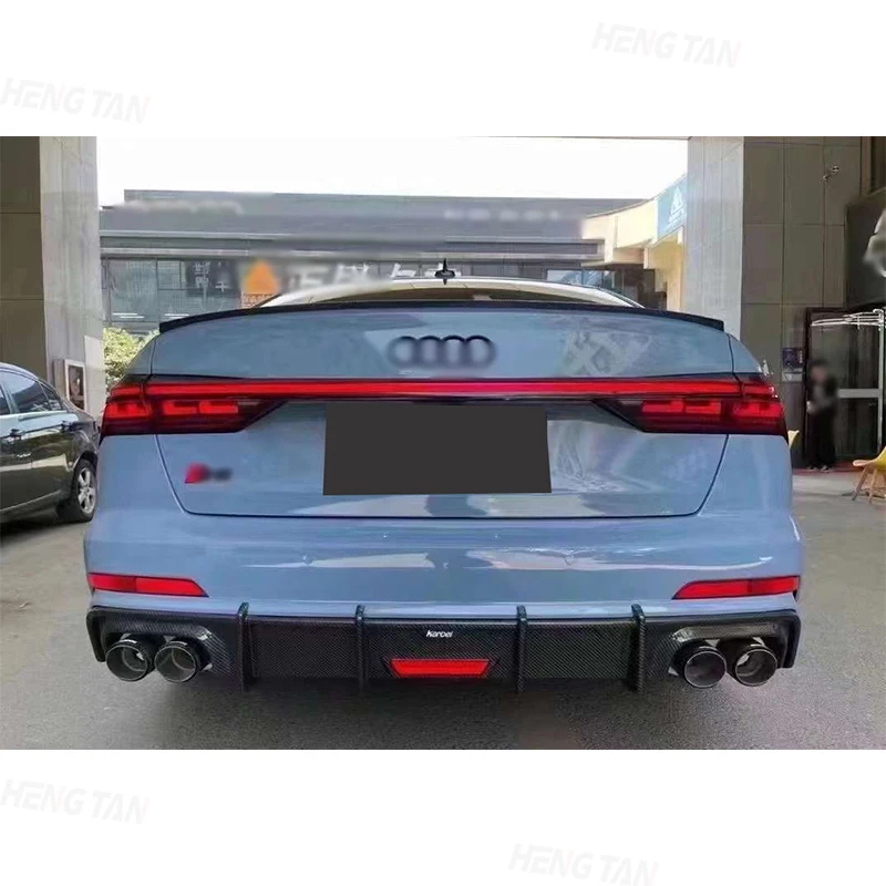 Детали для автомобильного спойлера из углеродного волокна Audi A6 S6 C8 2019 +