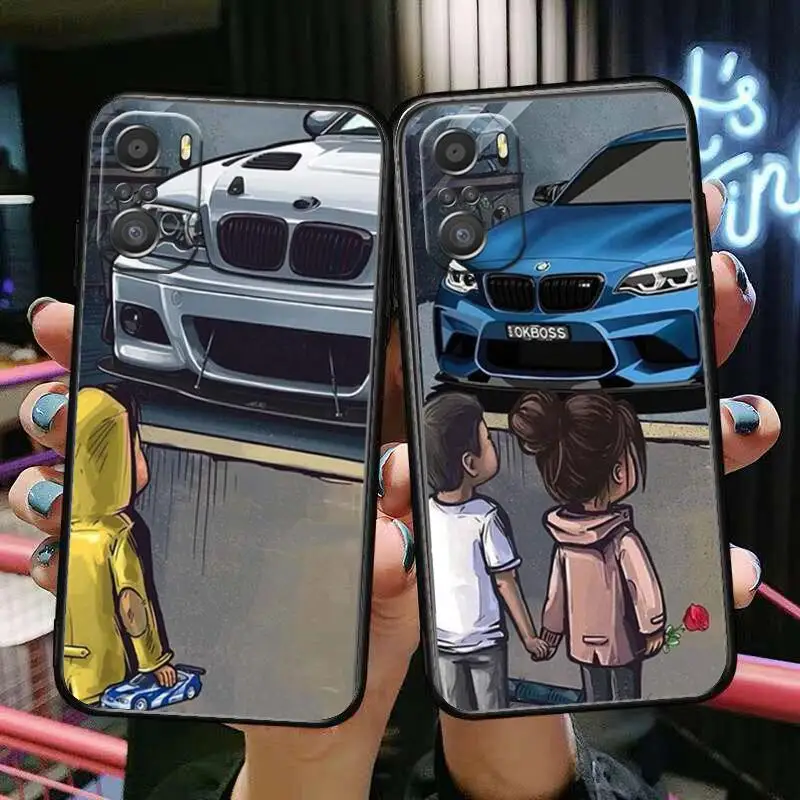 Boy See Sports Car Jdm Drift  For Xiaomi Redmi Note 10S 10 9T 9S 9 8T 8 7S 7 6 5A 5 Pro Max Soft Black Phone Case