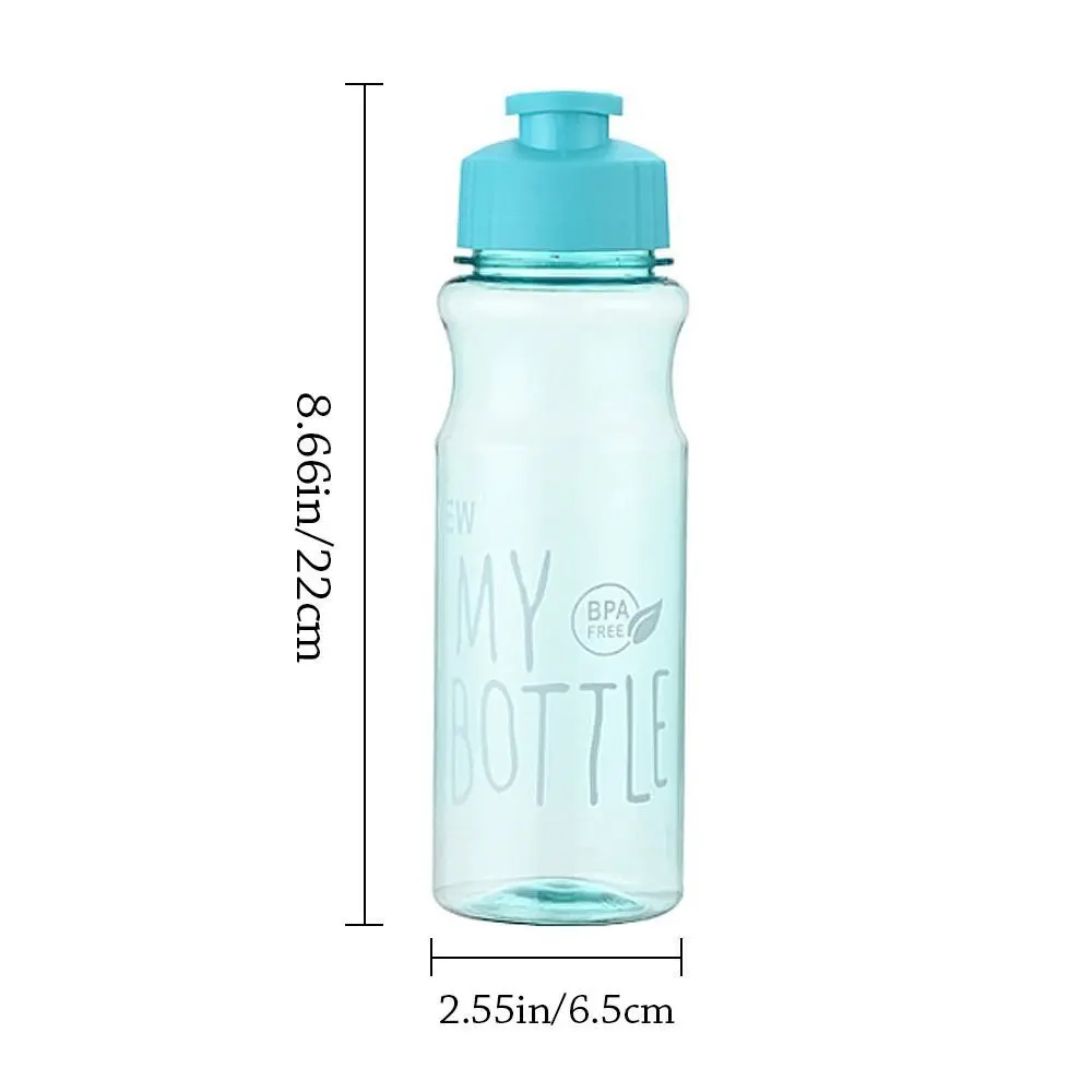 

Large Capacity Sports Kettle Outdoor 650ml Cold Water Cup Color Transparent Water Bottle Portable Portable And Compact