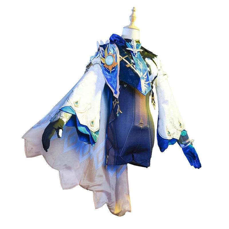 

Game Genshin Impact Eula Cosplay Costumes Wig Outfit Halloween Party Carnival Role Play Clothing For Unisex