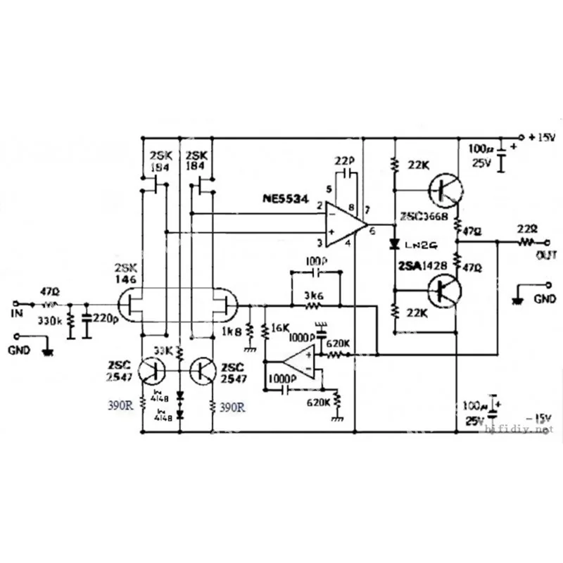 Фото Предусилитель Nvarcher JRC5534 Twin Field Tube Input Class A с референсной схемой Thurton №5