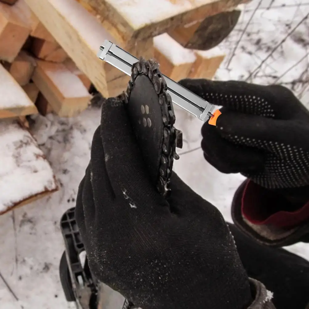 Пилки для заточки бензопилы 4 мм с пластиковой ручкой-деревообрабатывающий