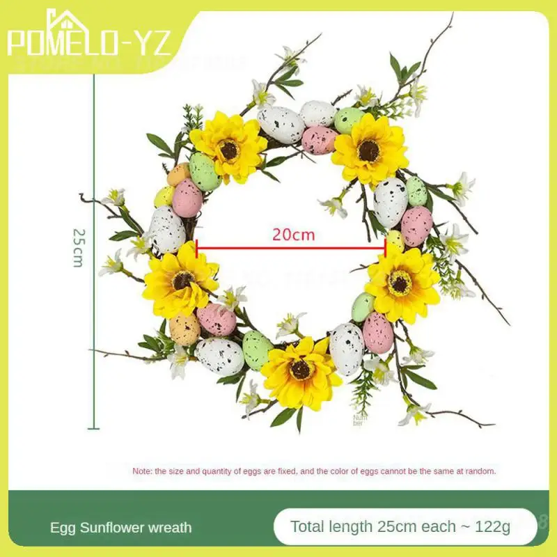 

Home Decor Wreath Easter Decor Simulation Egg Wreaths Simulation Egg Wreath Windows Decoration Festival Decor