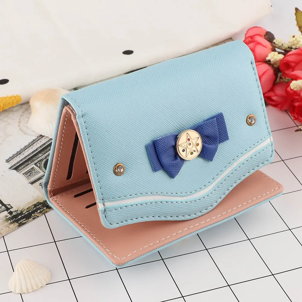 Новый Кошелек-клатч Сейлор Мун милый стильный короткий кошелек из искусственной