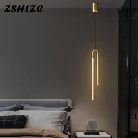 postmodern led chandeliers all copper small hanging lamps decorative pendant lights for living dining room bedroom bedside bar