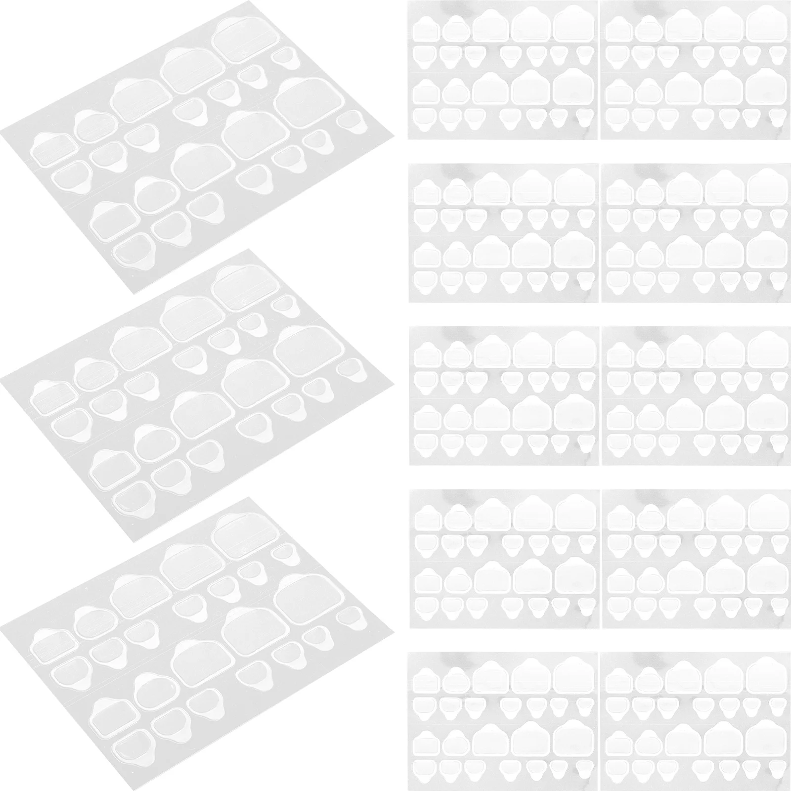 20 листов накладных ногтей пресс для средних хлопьев клейкие высококачественные