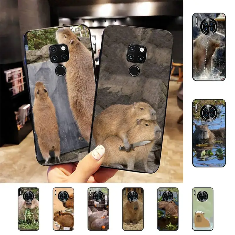 

Animal Funny Capybara Phone Case for Huawei Mate 20 10 9 40 30 lite pro X Nova 2 3i 7se