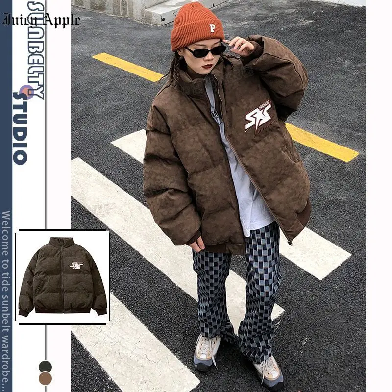 Fashion Winter Coat 2022 For Woman Streetwear Stand-neck Jacket Women Loose Casual Thick Warm Oversize Parkas Female Clothing