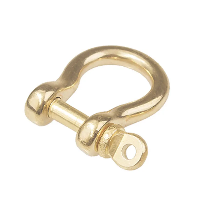 

1Pcs Pure copper U-shape Clasp Buckle Keychain Ring Hook Carabiner Bag Strap Leathercraft Parts