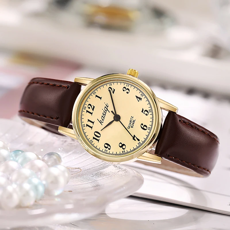 Fashion 2022 New Dress Watches For Women Quartz Casual Leather Wrist Watch reloj mujer elegante envio gratis gold watch women
