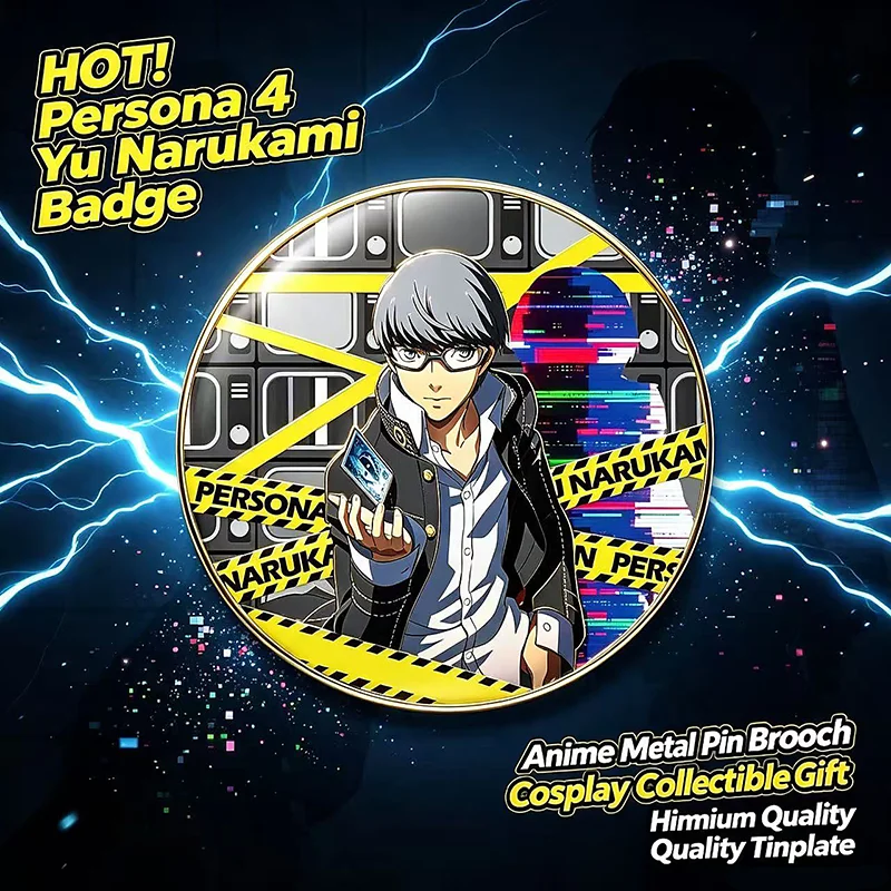 Фото Официальный набор значков Persona 4 The Animation, Ю Наруками и Чиэ Сатонака, аниме-атрибутика с персонажами №1