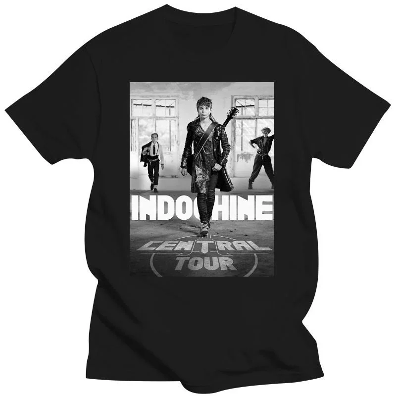 

Men WomenTShirt Indochine Central Tour 2020 2021 Classic T-Shirt Bl Black(1)