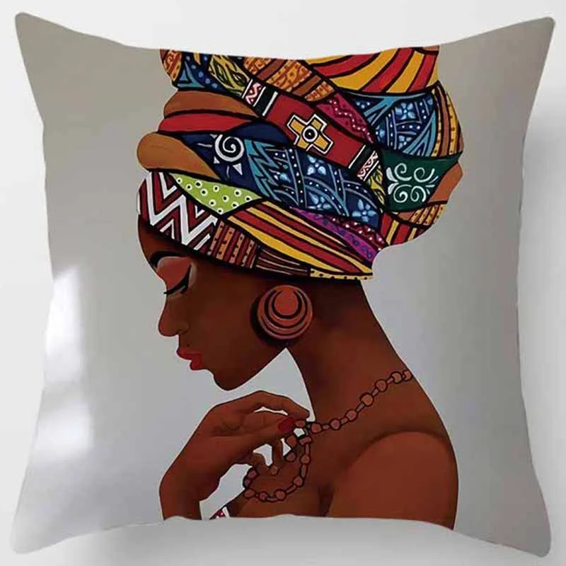 1 шт. этнический принт Африканской девушки льняные наклейки автомобильные
