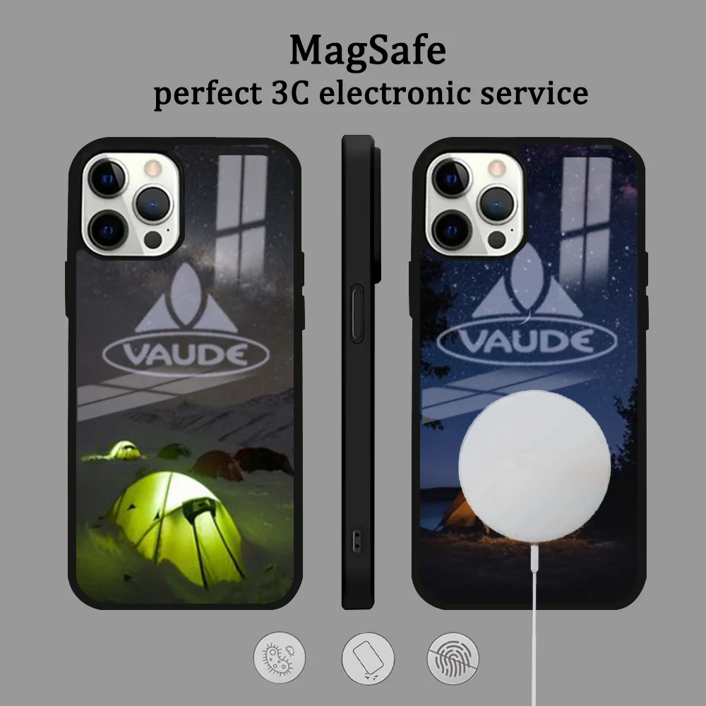 OutdoorS V-Vaude-S Phone Case For IPhone 16 15 14 13 12 11 Pro Max Plus Mini Magsafe Mirror Wireless Magnetic Cover