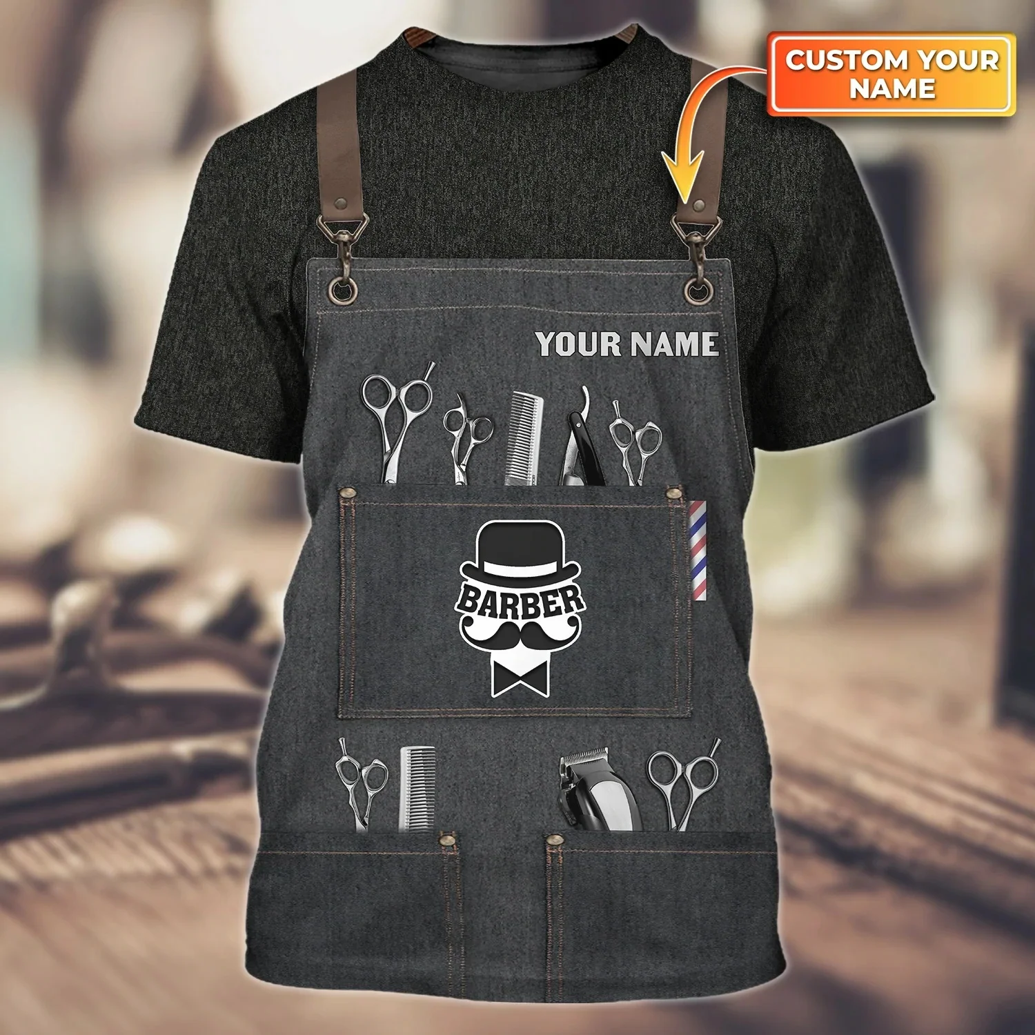 Лидер продаж модная футболка с индивидуальным названием Мужская Летняя