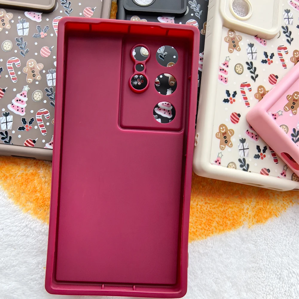 Чехол для телефона с милым принтом Merry Christmas Samsung Galaxy S25 Plus S24 S23 S22 S21 Ultra S24FE мягкий