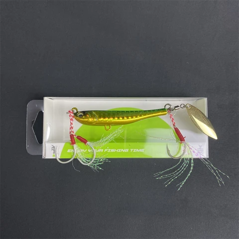 LURETV Japan SAME STYLE MAKIPPA блестящая железная пластина для рыбалки 68S 30г