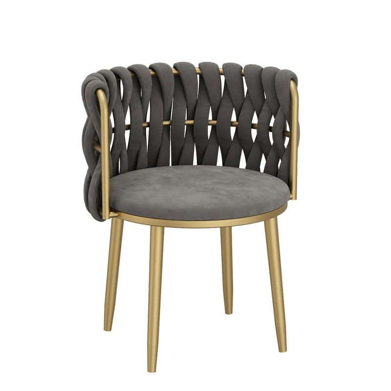

Modern Patio Dining Table Chairs Velvet Gold Legs Barstools Salon Chair Design Ergonomic Bedroom Sillas Comedor Home Furniture