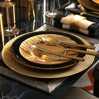 porcelain luxury table dinner plate sets dinnerware dessert oriental camping full dishes serving assiette kitchen tableware